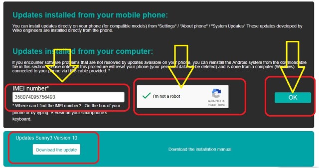 فلاش الهاتف حصريا Wiko Sunny3 firmware SPD  Exclusive