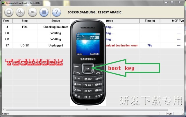 تفليش و تعريب سامسونج بدون بوكس SAMSUNG GT-E1200R
